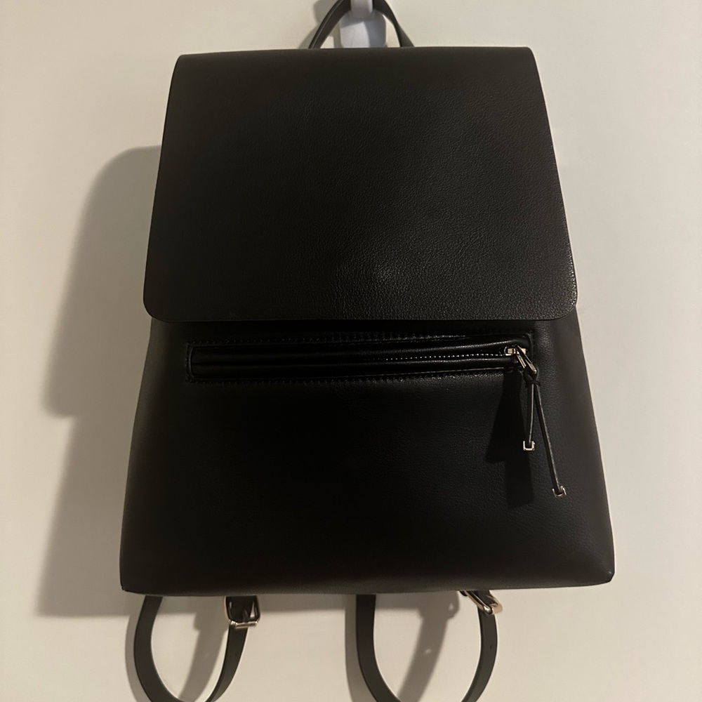 Zara Faux Leather Backpack